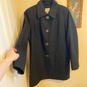 St. Johns Bay Black Business Peacoat